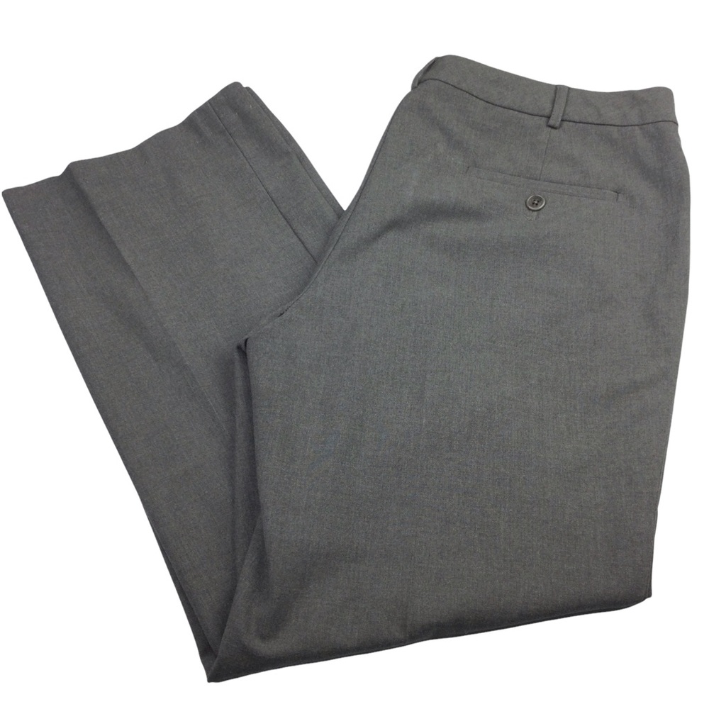Talbots Dress Pants Pleated Wide Leg Gray Women’s 14